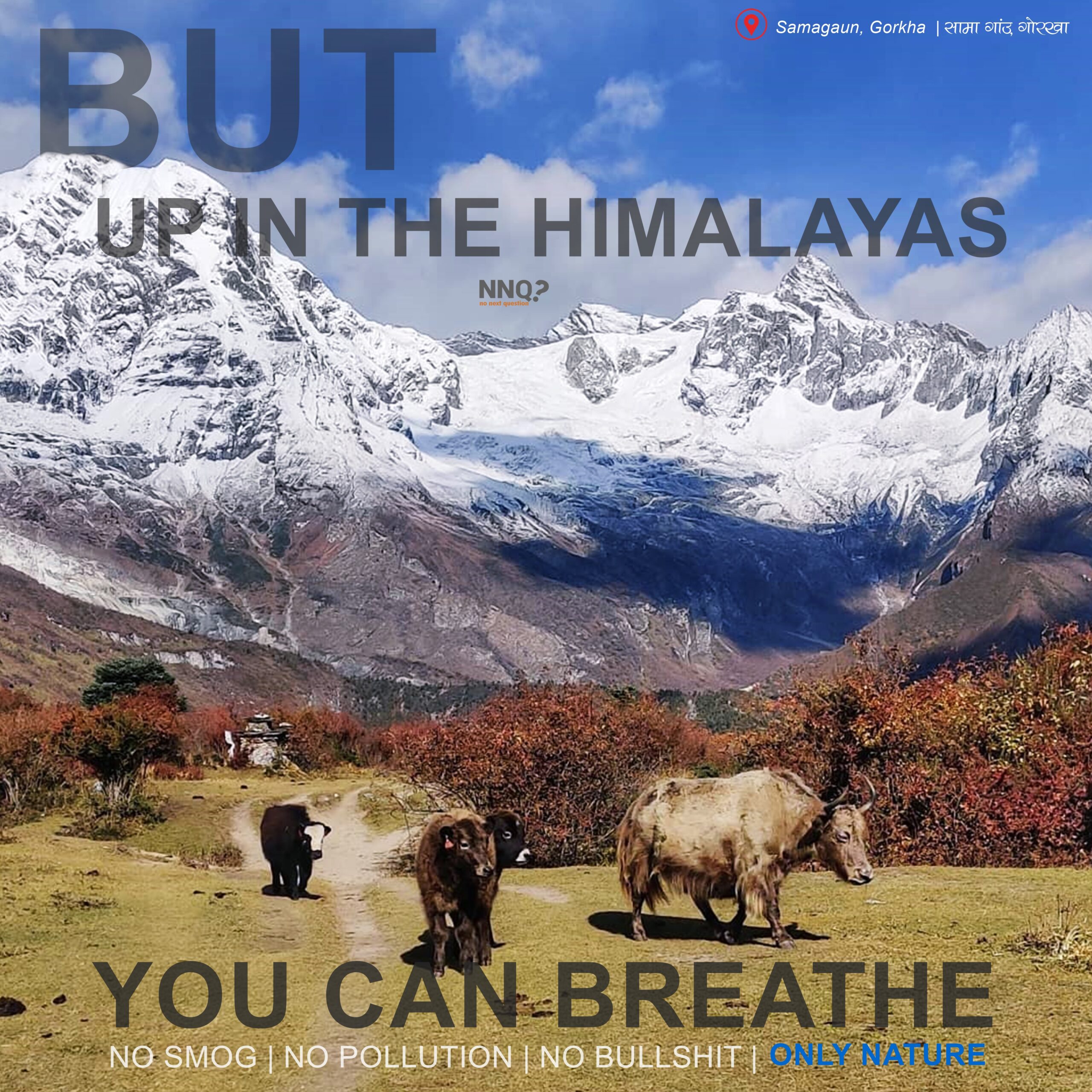 Up in the Himalayas, you can breathe