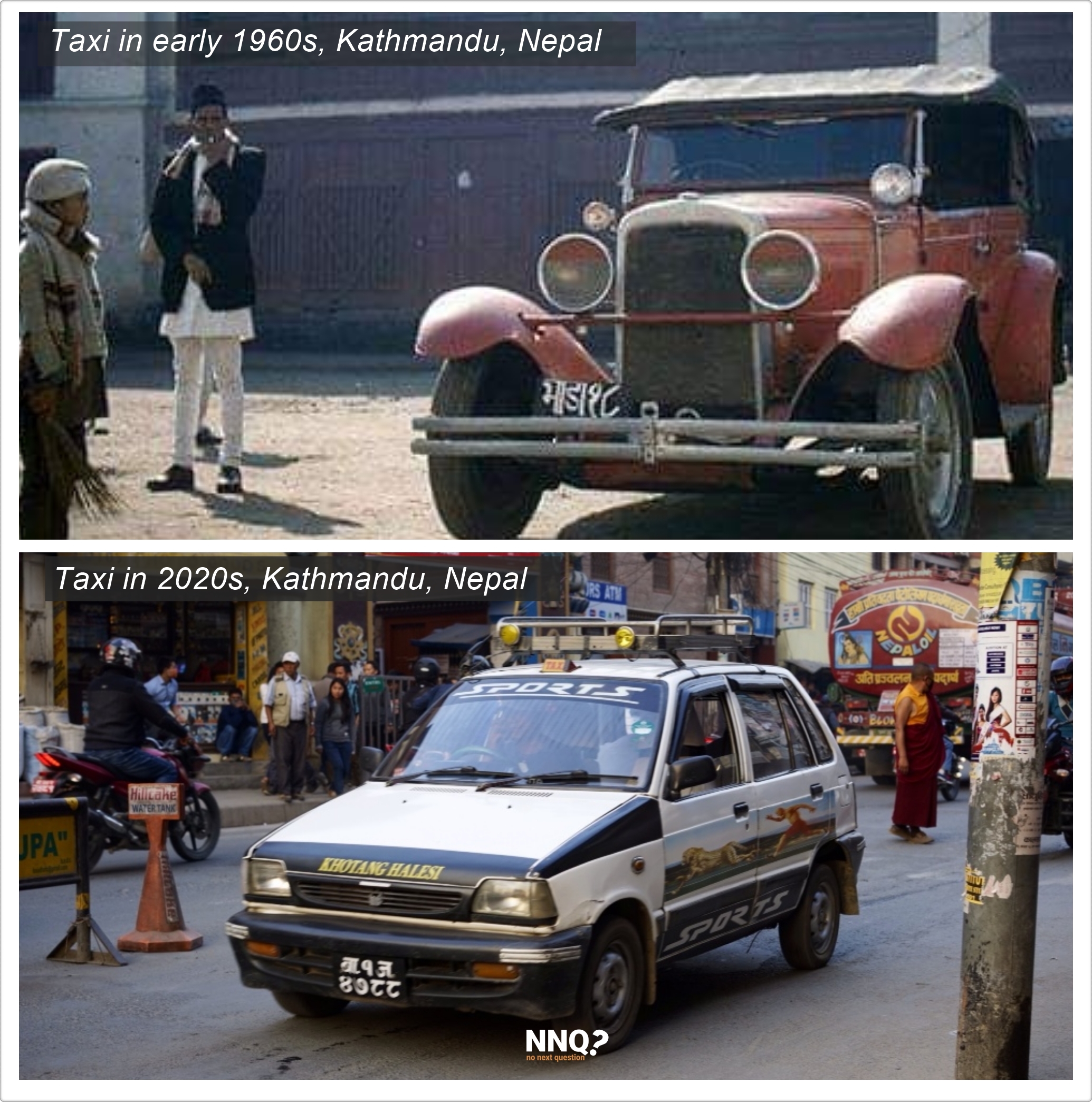 Taxis in Nepal 1960s – 2000s
