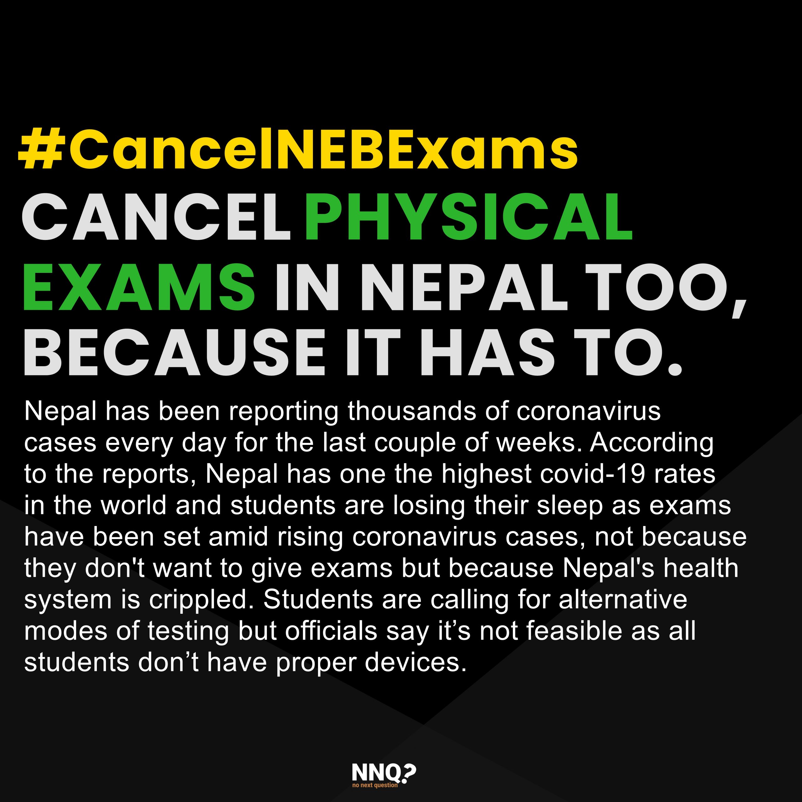 Cancel NEB Exams – Nepal