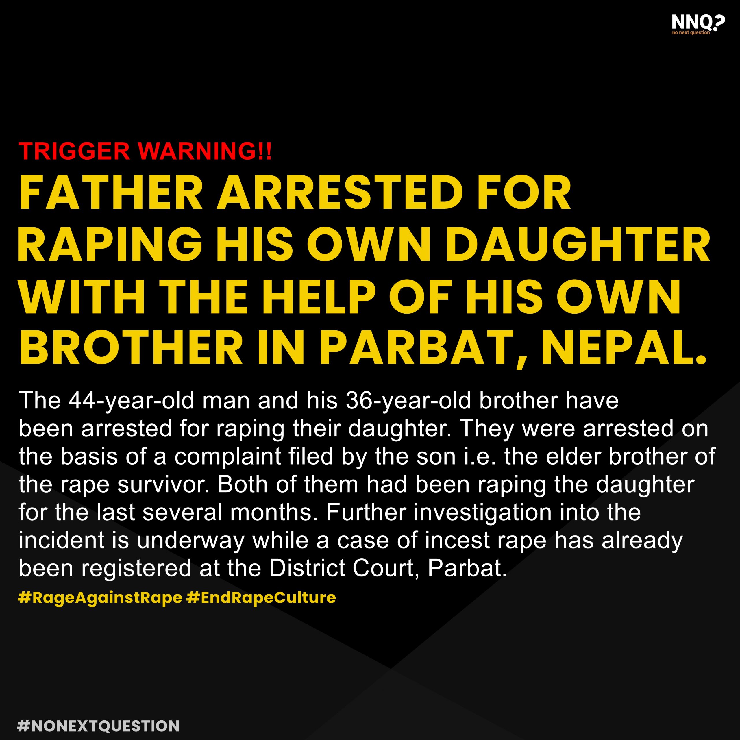 Father Arrested For Raping His Own Daughter In Parbat, Nepal