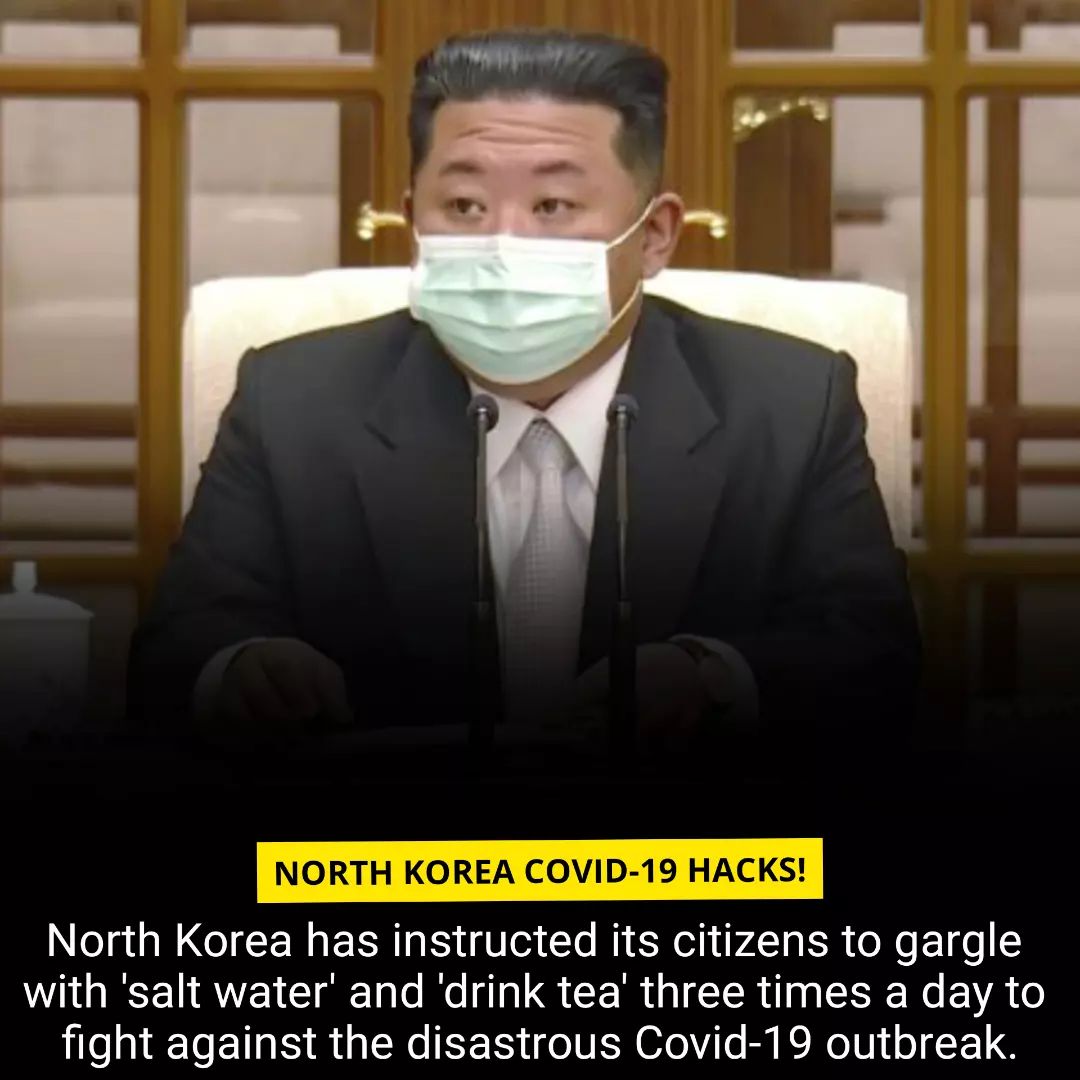 North Korea encourage to use Saltwater and Tea to fight against Covid-19