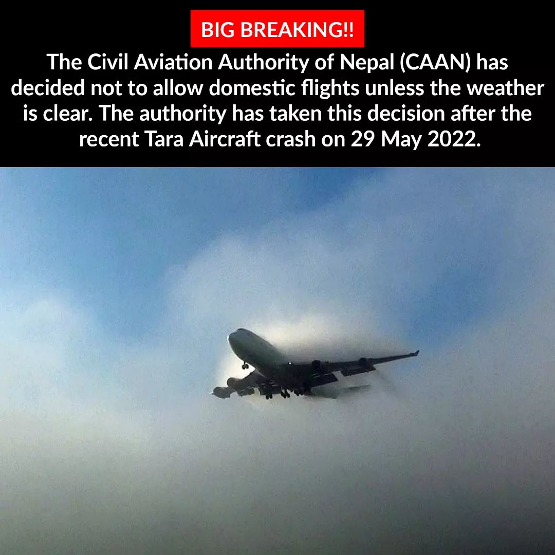 CAAN decides not to allow flights until weather is clear