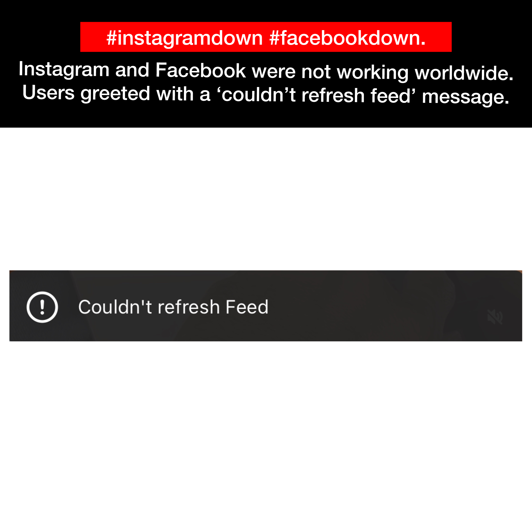 BREAKING: Facebook and Instagram Down