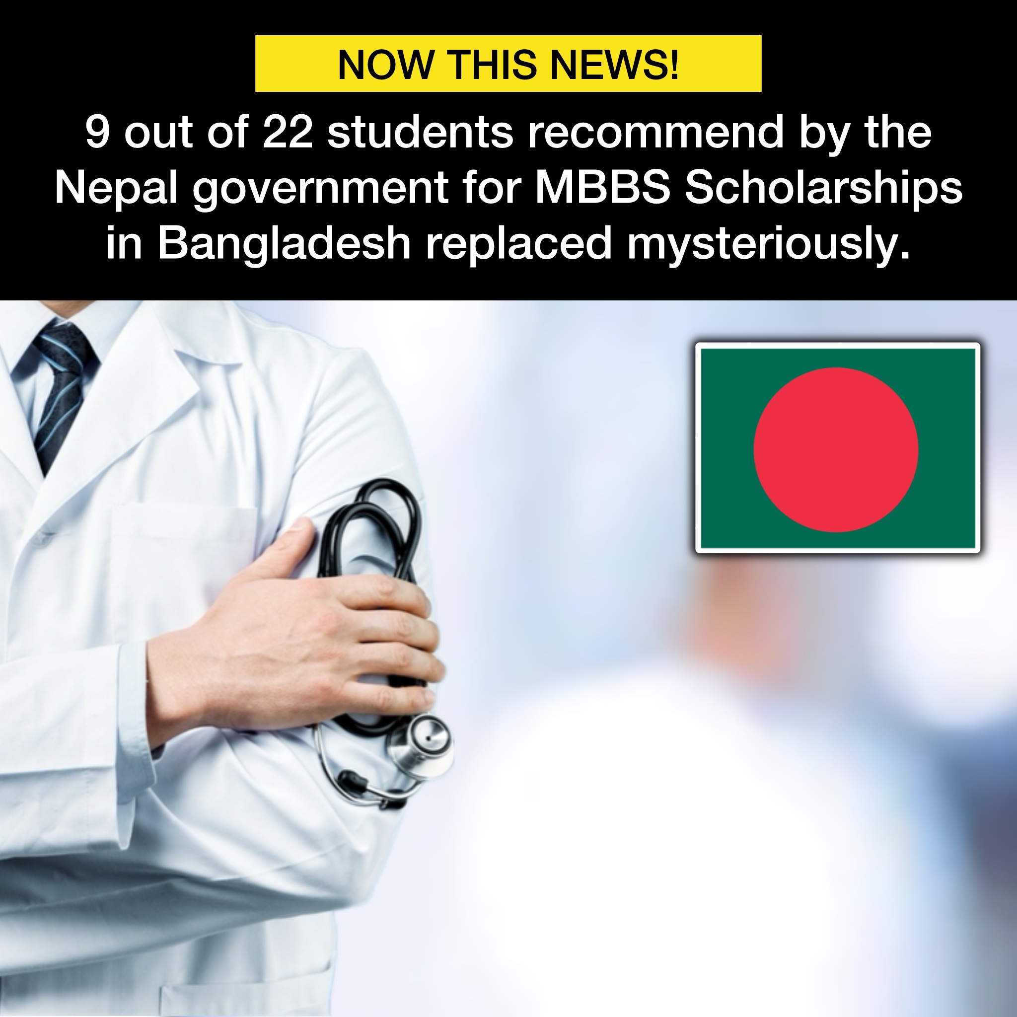 Controversy Arises as 9 of 22 Nepali MBBS Scholarship Recipients in Bangladesh Replaced Mysteriously